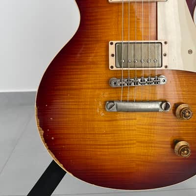 Gibson Les Paul 1959 Heavy Aged R9 2014 - Bourbon Burst image 4