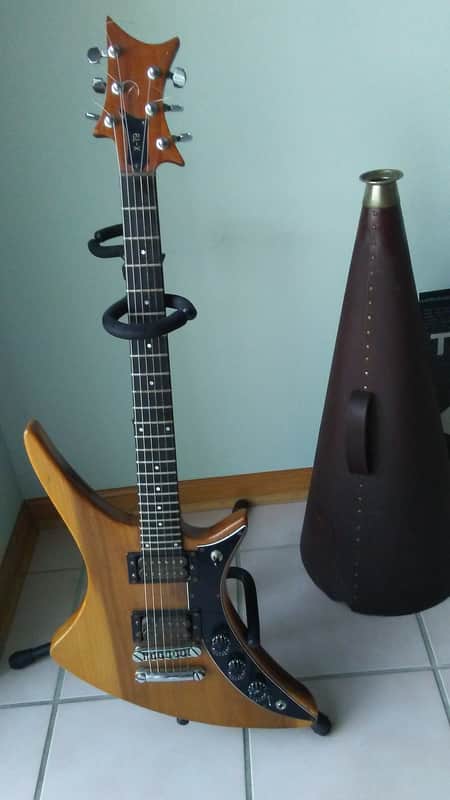 Guild X-79 Skyhawk 1980s: sweet neck, pickups and player.  Asymmetrical alien love gun w. brass nut! image 1