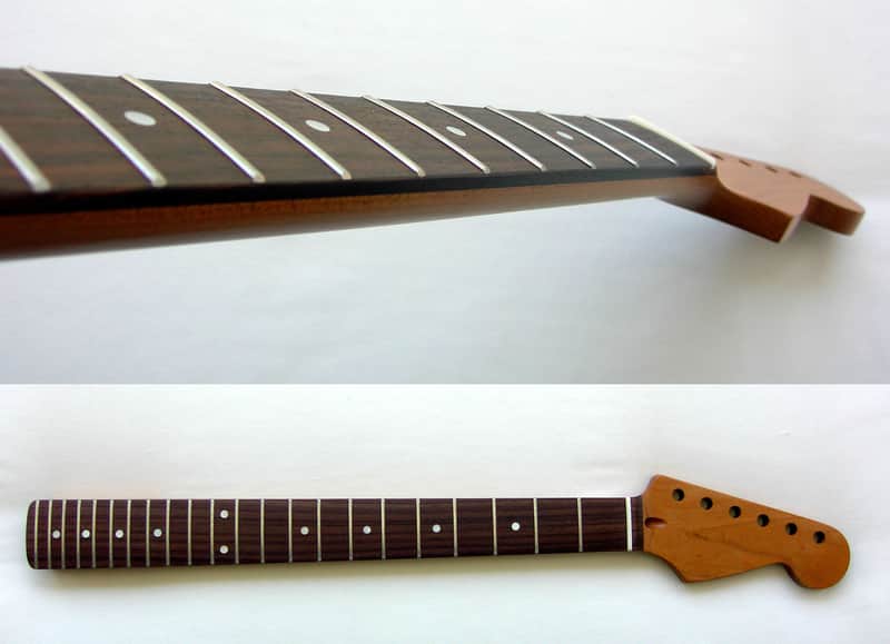 Roasted STRATOCASTER Guitar Neck/Maple Rosewood / 22-Med Jumbo Frets w/Warmoth Bone Nut / STRAT (fits Fender image 1