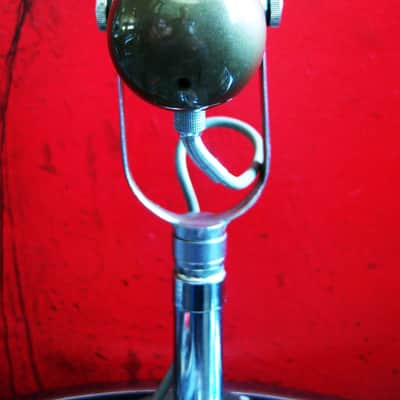 Vintage 1960's Aiwa DM-17 dynamic omni-directional microphone High Z w cable & stand Lafayette Calrad Olson image 5