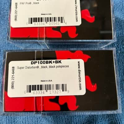 Dimarzio Super Distortion dp100 /PAF Pro Set dp151 NEW Black poles 2026 - Black image 3