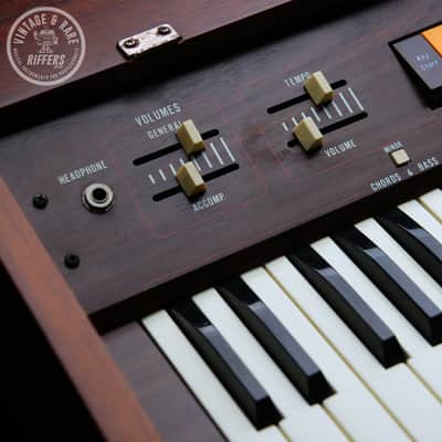 (Video) *Serviced* Viscount UFO 61 Intercontinental Vintage 1970s Italian 61 key Electronic Combo Organ Synth Made in Italy All Original Synthesiser w/ Built-in Drum Machine & Speakers (Similar to Roland CR-68 78 Compu-Rhythm) image 3