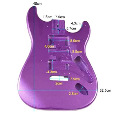 Electric Guitar Body Poplar Wood Electric Guitar Barrel Replacement For DIY Electric Guitar,More Color Optional,price include the import duty for US buyer image 12