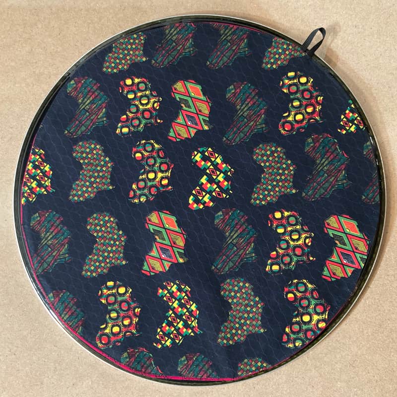 15" reversible partial mute - funk cover - dampener - compare to Drum Tortillas image 1
