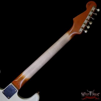 Fender Custom Shop Andy Hicks Masterbuilt 1963 Stratocaster Relic Aged Olympic White 7.30 lbs image 5