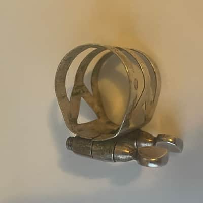 Vintage Selmer C** Long Shank Metal Alto Saxophone Mouthpiece with Selmer Ligature and Cap image 8
