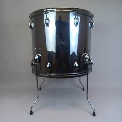 Slingerland 16x18"Chrome Over Wood Floor Tom Magnum Vintage 3ply Maple Drum 1970 image 1