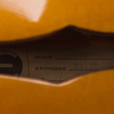 Epiphone  Zephyr E-312T Thinline Hollow Body Electric Guitar (1960), ser. #A-3241, black tolex hard shell case. image 12