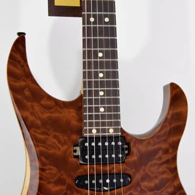 LsL Instruments XT4 DX "Adria" Electric Guitar w/ Case - Transparent Brown image 7