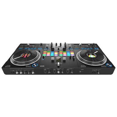 Pioneer DDJ-REV7 2-Channel Serato DJ Controller w White/Black Skin Kit image 5