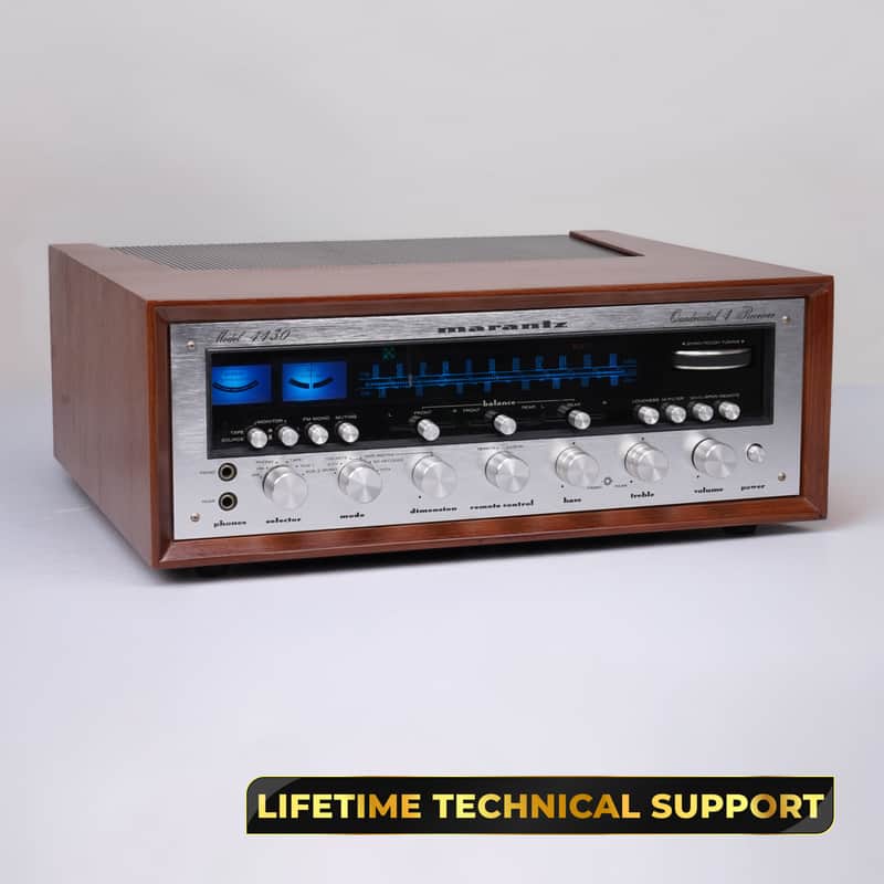 Marantz 4430 Quadradial Receiver – Restored –Free Wood Case – 1-Year Warranty