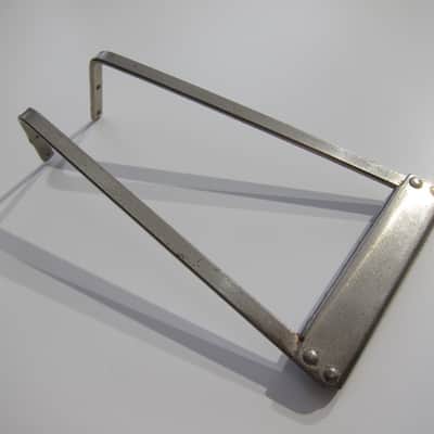 Harmony & Silvertone Flat Top Guitar Tailpiece Authentic Vintage Part Circa-1950s-1960s-Nickel Silver image 3
