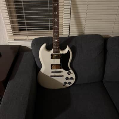 *HEAVILY MODIFIED* Gibson SG Special 1972 - 1977 - White Refin image 1