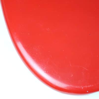 1976 Vintage Fender Precision Bass Bright Red Refinish Alder 4-Bolt BODY PBass 1970s USA image 16