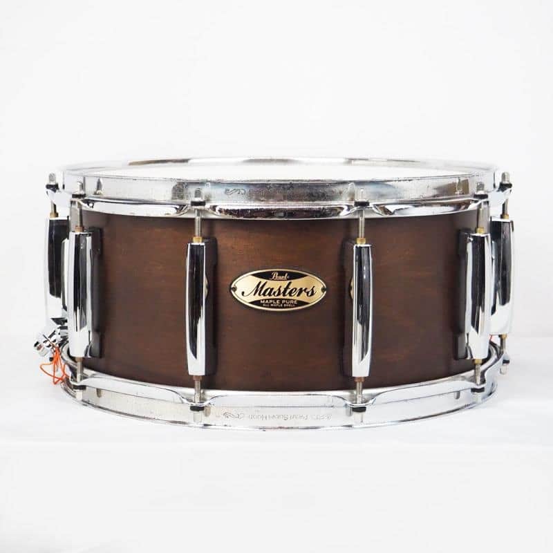 Pearl USED ​​Masters Maple Pure Snare Drum 14x6.5 - #382 Nature Walnut [MP4P1465S/C #382] image 1