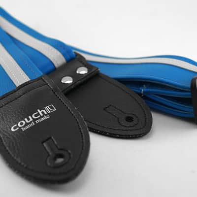 Couch Runway Blue Racer X Guitar Strap image 4