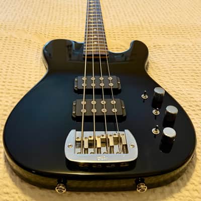 G&L USA ASAT Electric Bass Guitar - Jet Black image 2