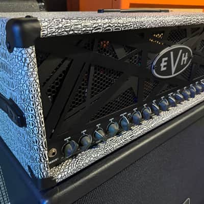 EVH 5150 III 100S 3-Channel 100-Watt Guitar Amp Head 2015 - Present - black/white gator skin imagen 11