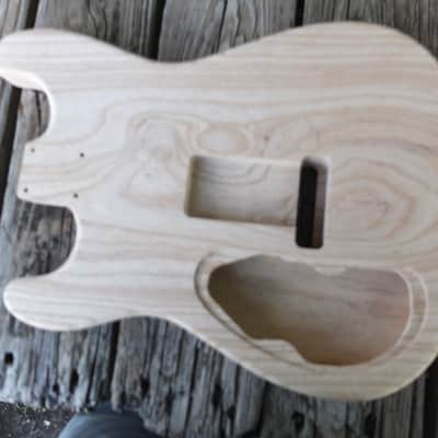 Allparts #SBAO-TL Fender Licensed Semi-Hollow Body Unfinished - Natural Ash image 2