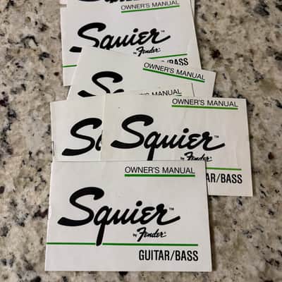 Squier Guitar/ Bass Manual 80s stratocaster telecaster precision jazz bass image 1