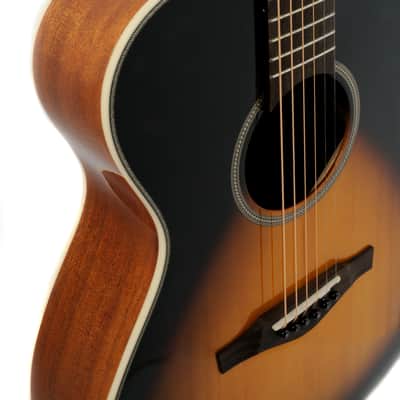 Eko EGO Icon I EQ Vintage Sunburst Sitka Spruce Top OM Electro Acoustic Guitar New image 7
