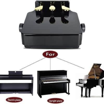 Piano Pedal Extender Adjusted Piano Foot Pedal Extender for Kids,Design with 3 Pedal Black image 3