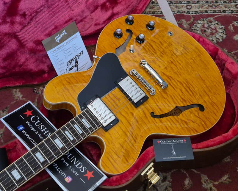 Gibson ES-335 Figured Custom Colour Series 2023 - Honey Amber ☆VIDEO☆