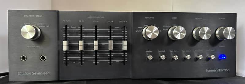 Harman Kardon Citation 17 Solid State Preamplifier 1978 - Black