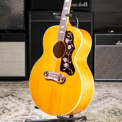 Epiphone 1957 SJ-200 Reissue Acoustic/Electric Guitar - Antique Natural with Hardshell Case imagen 15