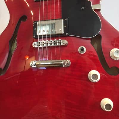 Hofner Verythin CT 2012 Cherry with Case image 11