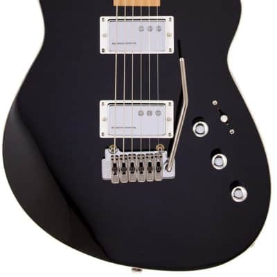 Reverend Descent Wilkinson Baritone Electric Guitar - Midnight Black with Maple Fingerboard image 1