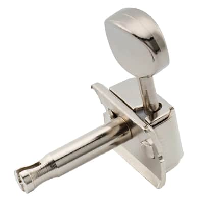 Brio Vintage Style 6-in-Line Guitar Tuners – Split Shaft Machine Heads for Strat & Tele Style Guitars - Chrome image 2