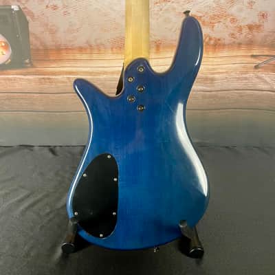 Spector Q4 Pro 2001 Trans Blue Maple Top image 6