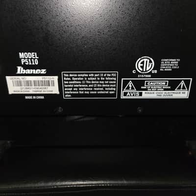 Ibanez Promethean bass combo amp P5110 2009 Black & Dark Red image 6