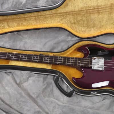 1970s Penco EB3 Gibson Style Bass - Cherry - MIJ Matsumoku EB-3- Original Case image 16