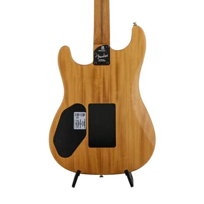 Fender FSR American Acoustasonic Stratocaster Guitar w/Bag, Ebony FB, Shell Pink, US231XXXX image 5