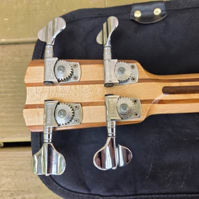 Vintage Late 1970's S. D. Curlee Standard Medium Scale Bass Guitar w/ Fender Gig Bag! image 15