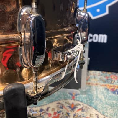 Tama - 5.5x14" Hammered Bronze Snare Drum 2000s image 16