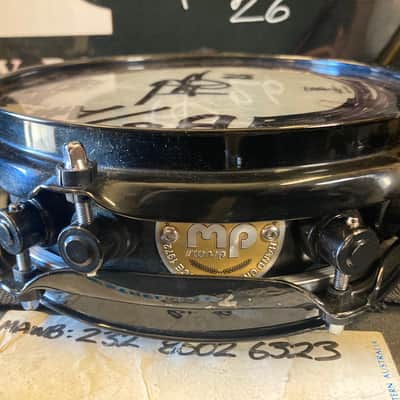 Terry Bozzio's DW 2000s - 2.5x8" Collector's Maple Piccolo Tom - "Bb/A#" Autographed! Transparent Dark Walnut Satin image 9