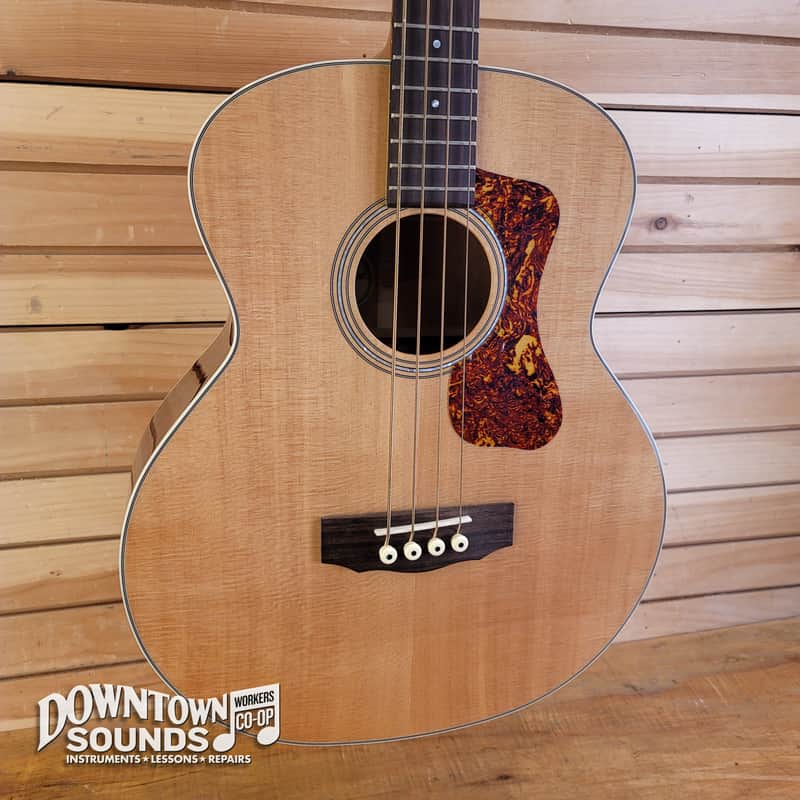 Guild B-140E Acoustic Bass with Gator Gig Bag - Natural, Fishman Sonitone BT-1 Electronics, 5lbs 12oz image 1