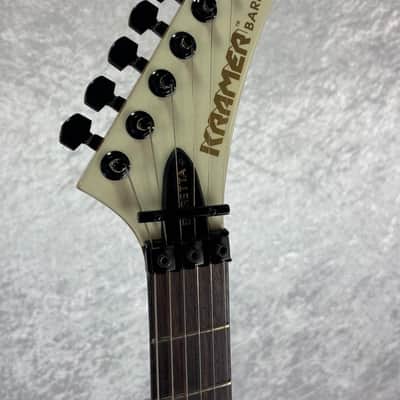 Kramer Baretta (original mid 80's neck, more recent body) guitar in aged white image 10
