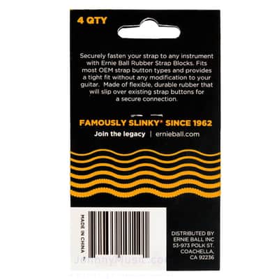 Strap Blocks Orange Set Guitar / Bass Instrument Strap Securing Flex-Locks Fits Most Nice n Tight & Modification-Free Secure & Aesthetic Strap Locking image 3