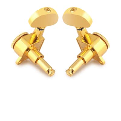 Locking Guitar String Tuning Pegs Sealed Guitar Machine Heads Tuners Tuning Keys 1:18 Ratio 3 Left 3 Right for Electric Guitar or Acoustic Guitar Half Round Head Gold. image 8