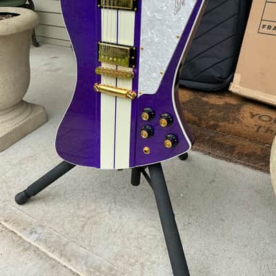 Kauer Banshee - Deep Purple Flake with White Racing Stripes image 4