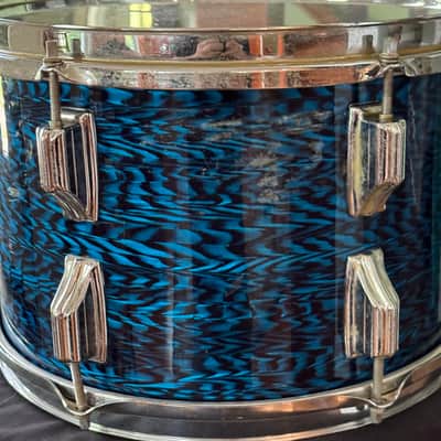 Rogers 12" Blue Agate 12" Rack Tom Drum Vintage 60's image 5