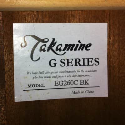 Belle Takamine EG260C Electro-acoustique black image 8