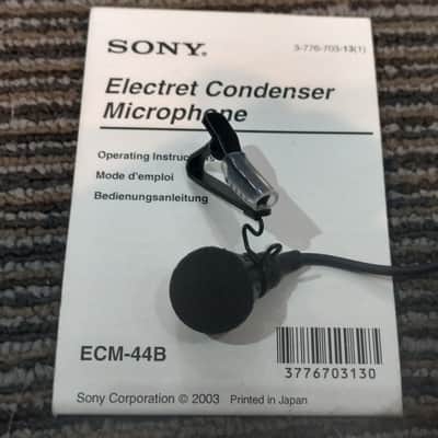 Sony ECM-44B Omnidirectional Lavalier Condenser Microphone - XLR connector image 2