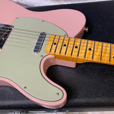 NEW! Fender Custom Shop Flamethrower Telecaster Custom - NOS - Modern Specs - Texas Special Pick-Ups - AAAA Flamed Neck - Shell Pink - Authorized Dealer - 7.5lbs - G07105 image 2