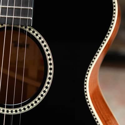 Taylor Custom Shop 2024 Grand Concert 12-Fret Acoustic/Electric - Black Top Mahogany/Mahogany with Hardshell Case image 17