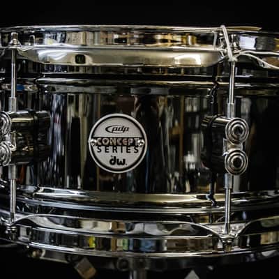 PDP PDSN0612BNCR 6x12 Black Nickel Over Steel Snare Drum